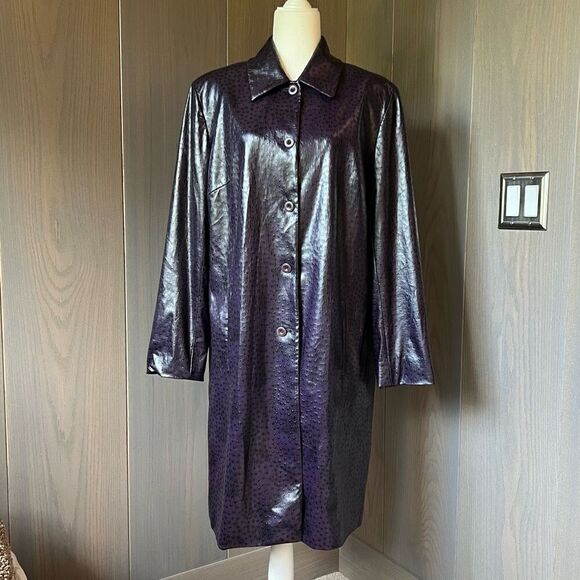 JONES WEAR Vintage Long Raincoat 16 - Picture 1 of 13
